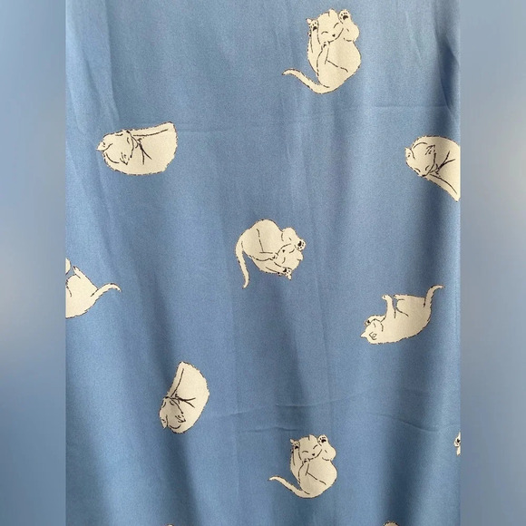 Everly Peek a boo  shoulder rolling cat dress Sz S - Picture 5 of 9